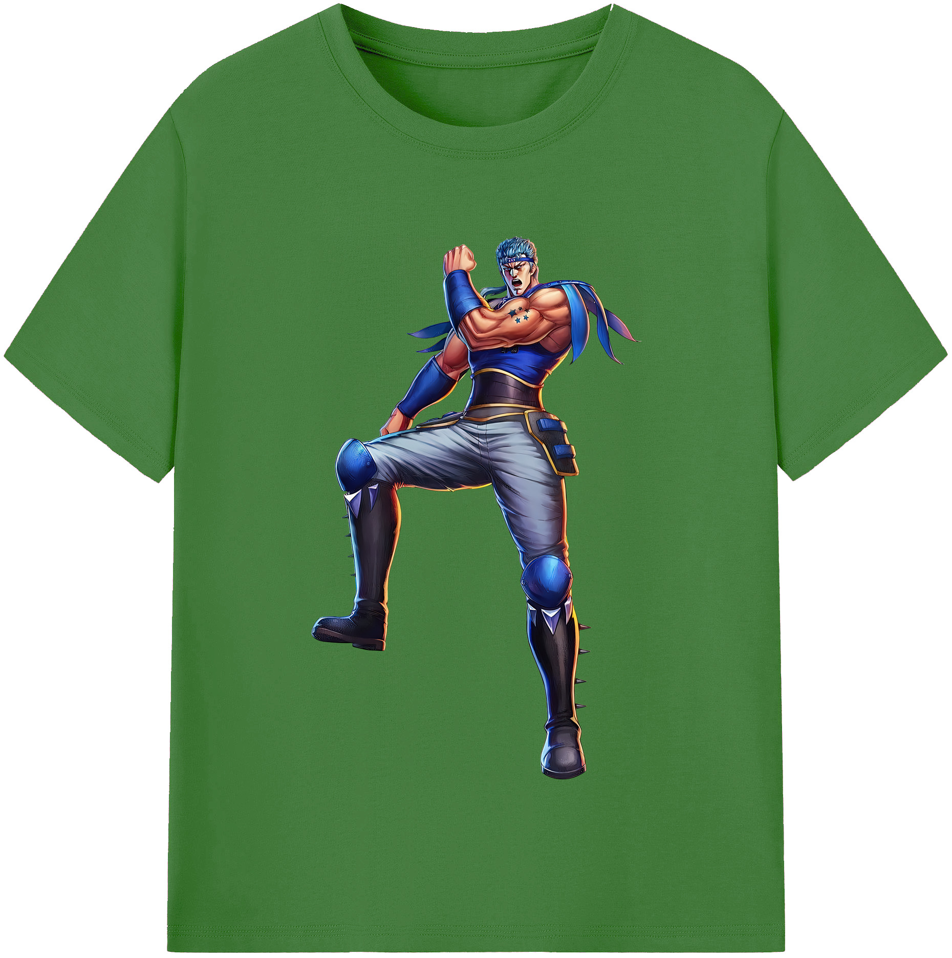 （画像用） 北斗の拳 Fist of the North Star レディースカジュアルプリントTシャツ（綿100％）